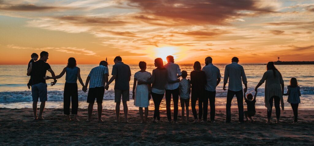 Vergebung grosse Familie